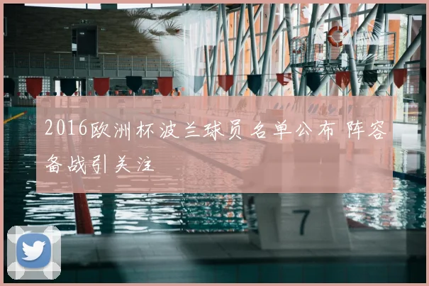 2016欧洲杯波兰球员名单公布 阵容备战引关注